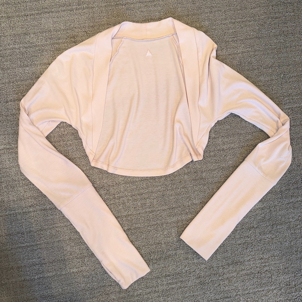 Vitality Easy Rib Shrug- Pearl